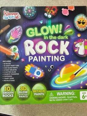 Glow in Dark Rock Painting